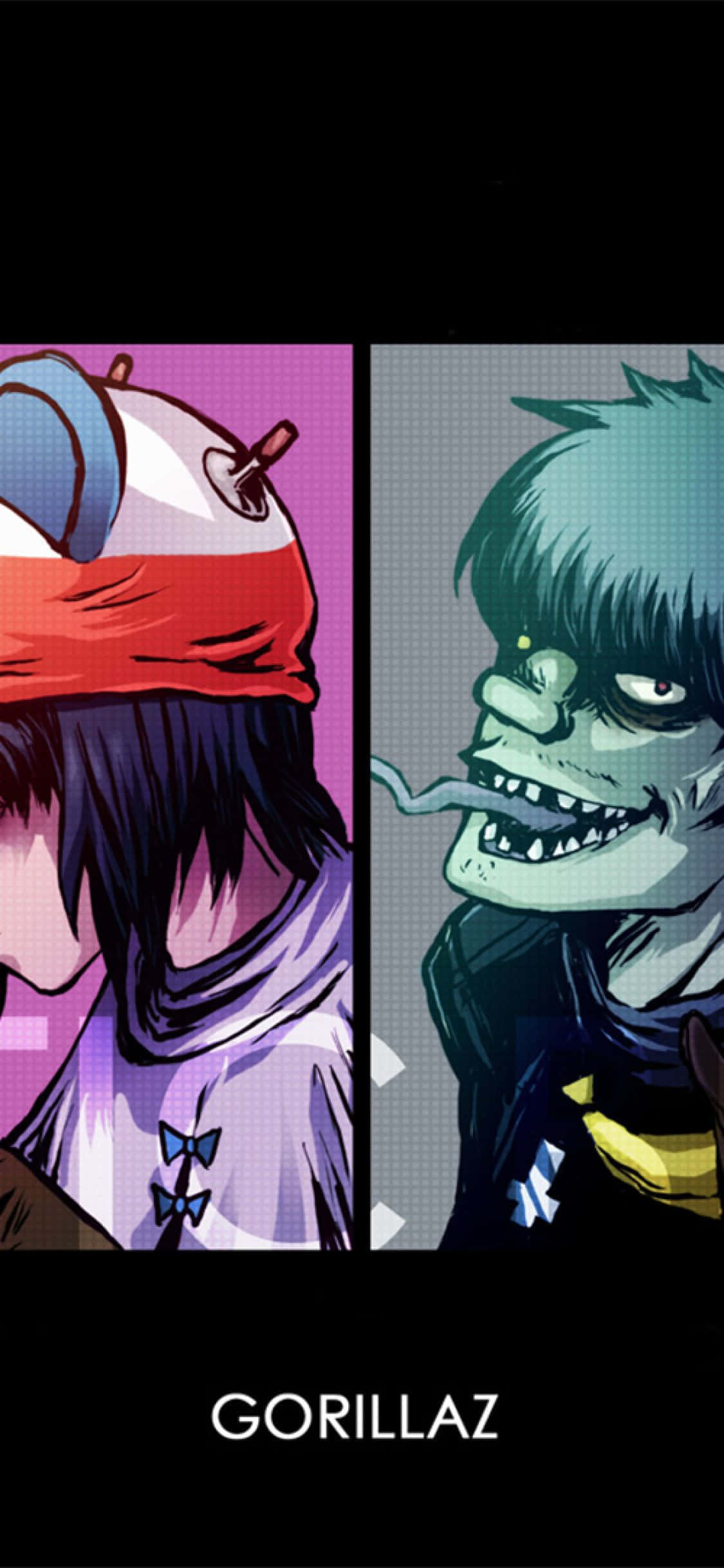 Gorillaz iPhone Recortado Murdoc y Noodle Fondos de pantalla