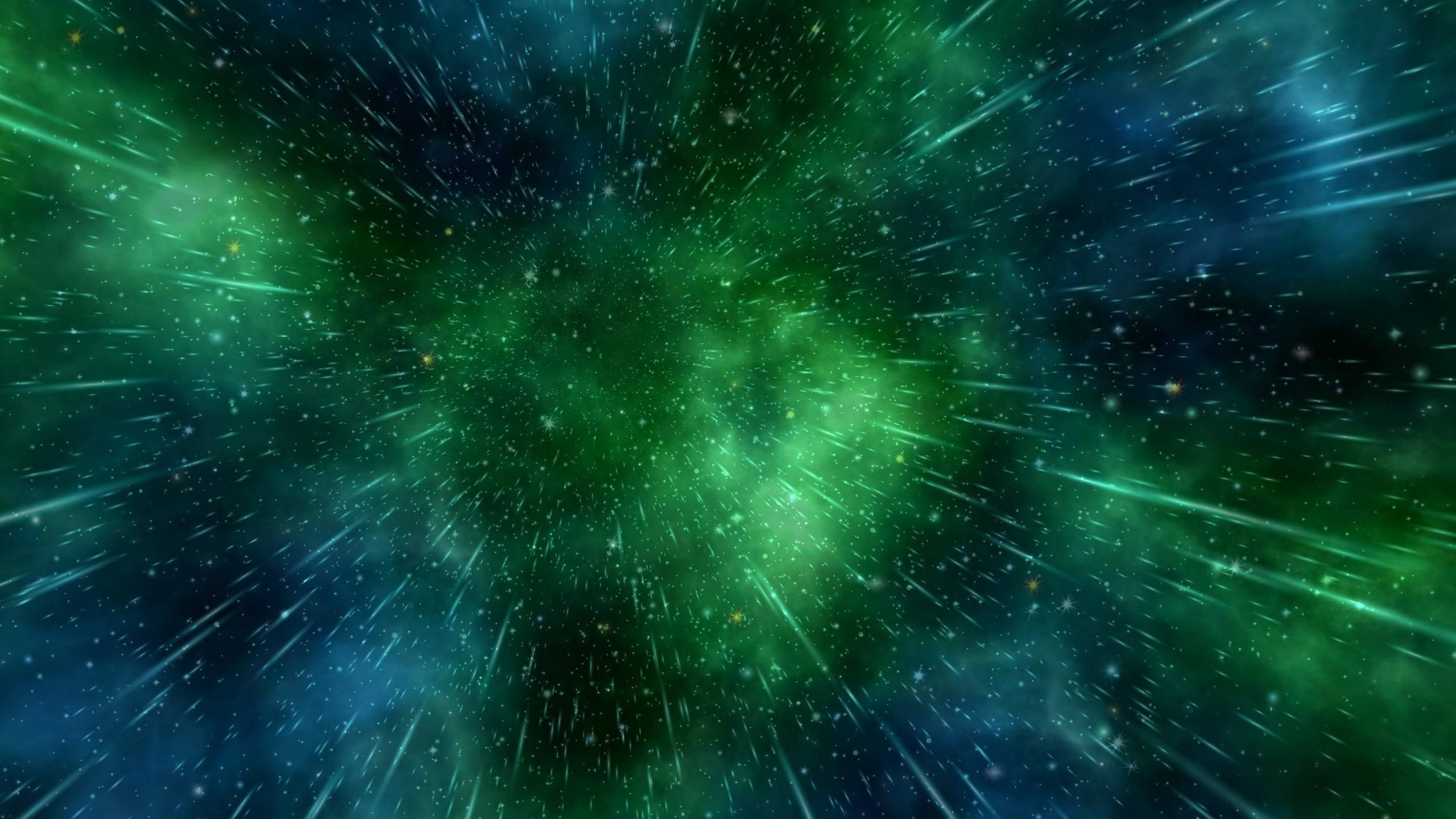Gotas de Lluvia Azules y Verdes en Movimiento 4K Fondos de pantalla