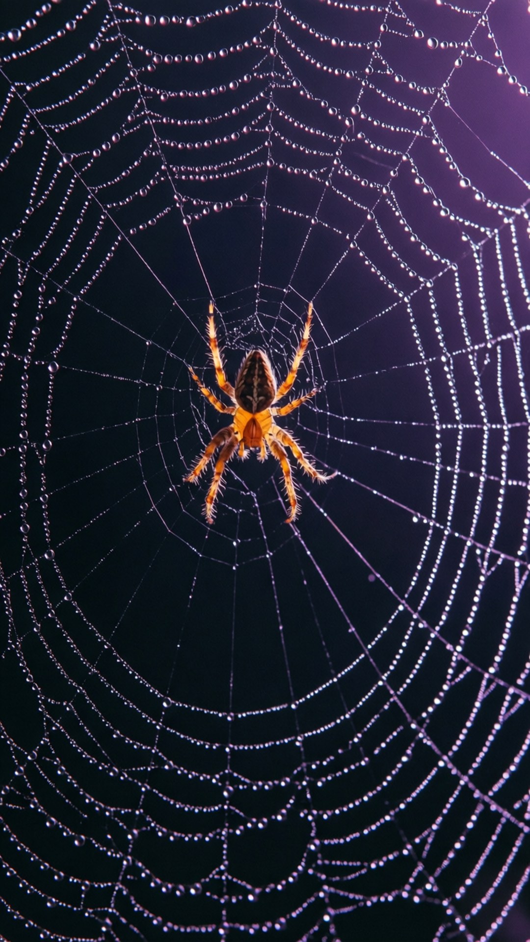 Gotas de Rocío en Telaraña Fondos de pantalla
