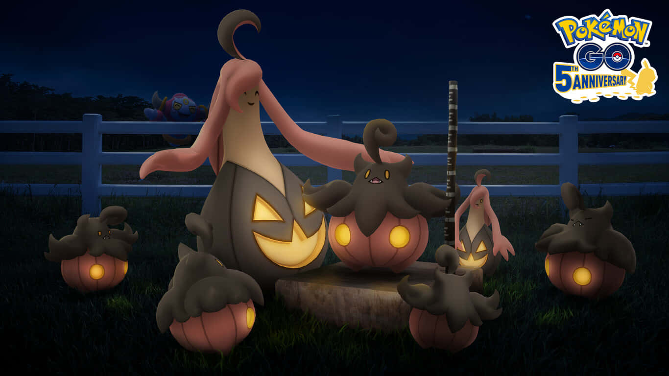 Gourgeist y Pumpkaboo en la granja Fondos de pantalla