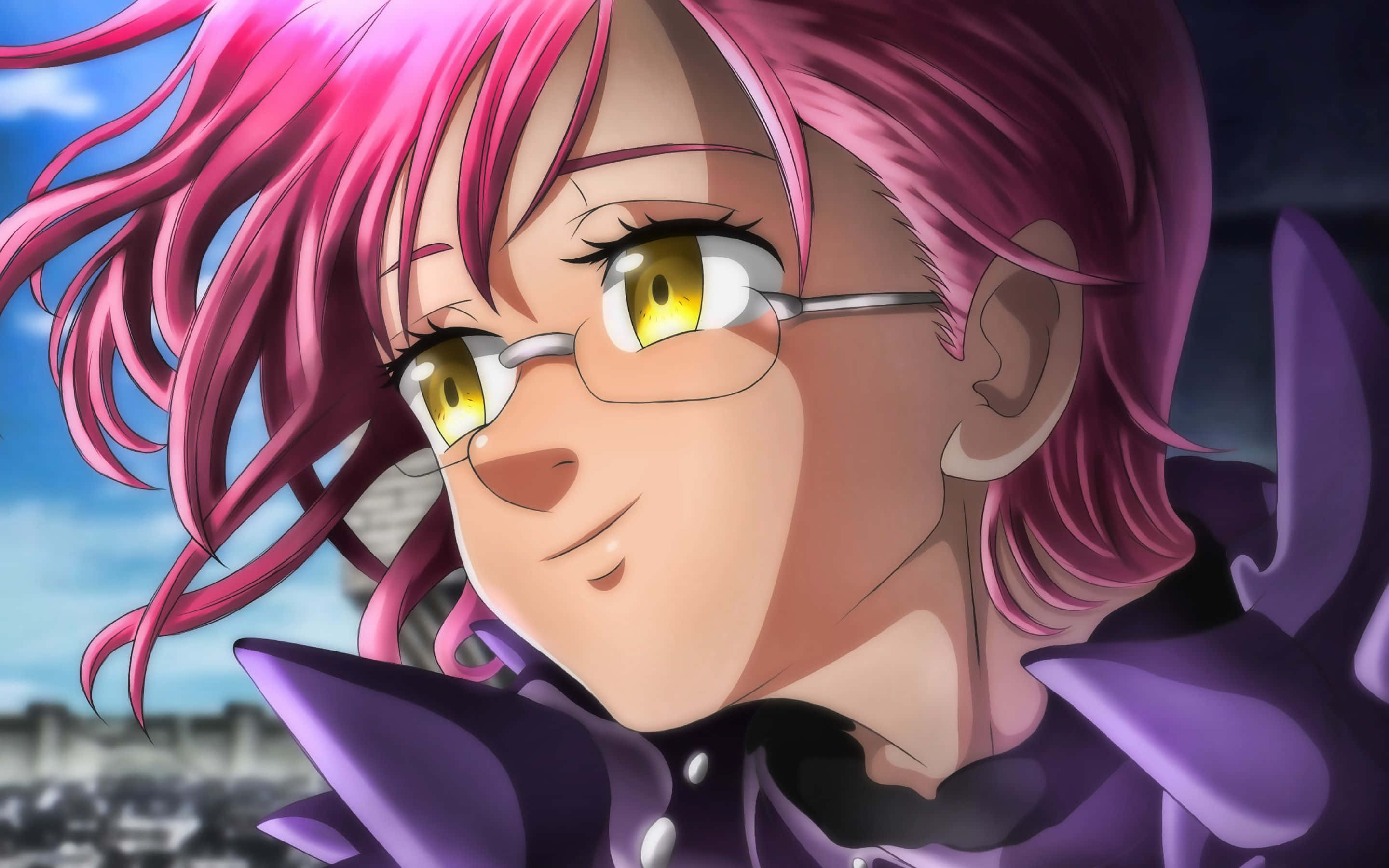 Gowther, el Pecado de Lujuria de la Cabra, en una pose cautivadora de la serie de anime Los Siete Pecados Capitales Fondos de pantalla
