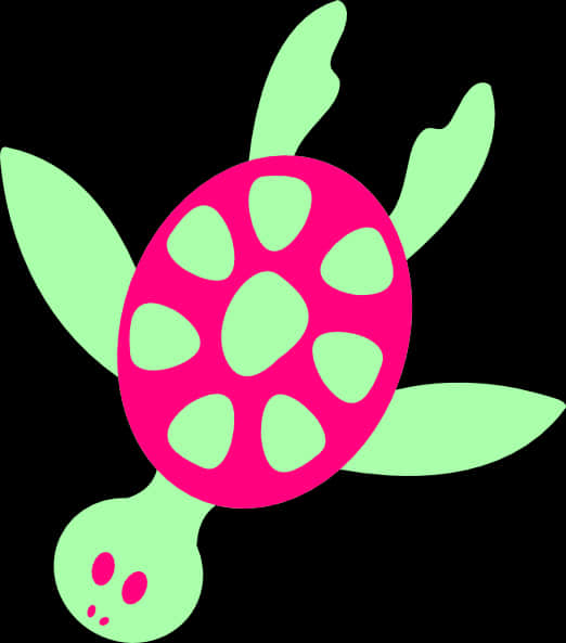 Gráfico abstracto y colorido de tortuga Fondos de pantalla