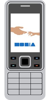 Gráfico de Apretón de Manos con Teléfono Nokia Fondos de pantalla