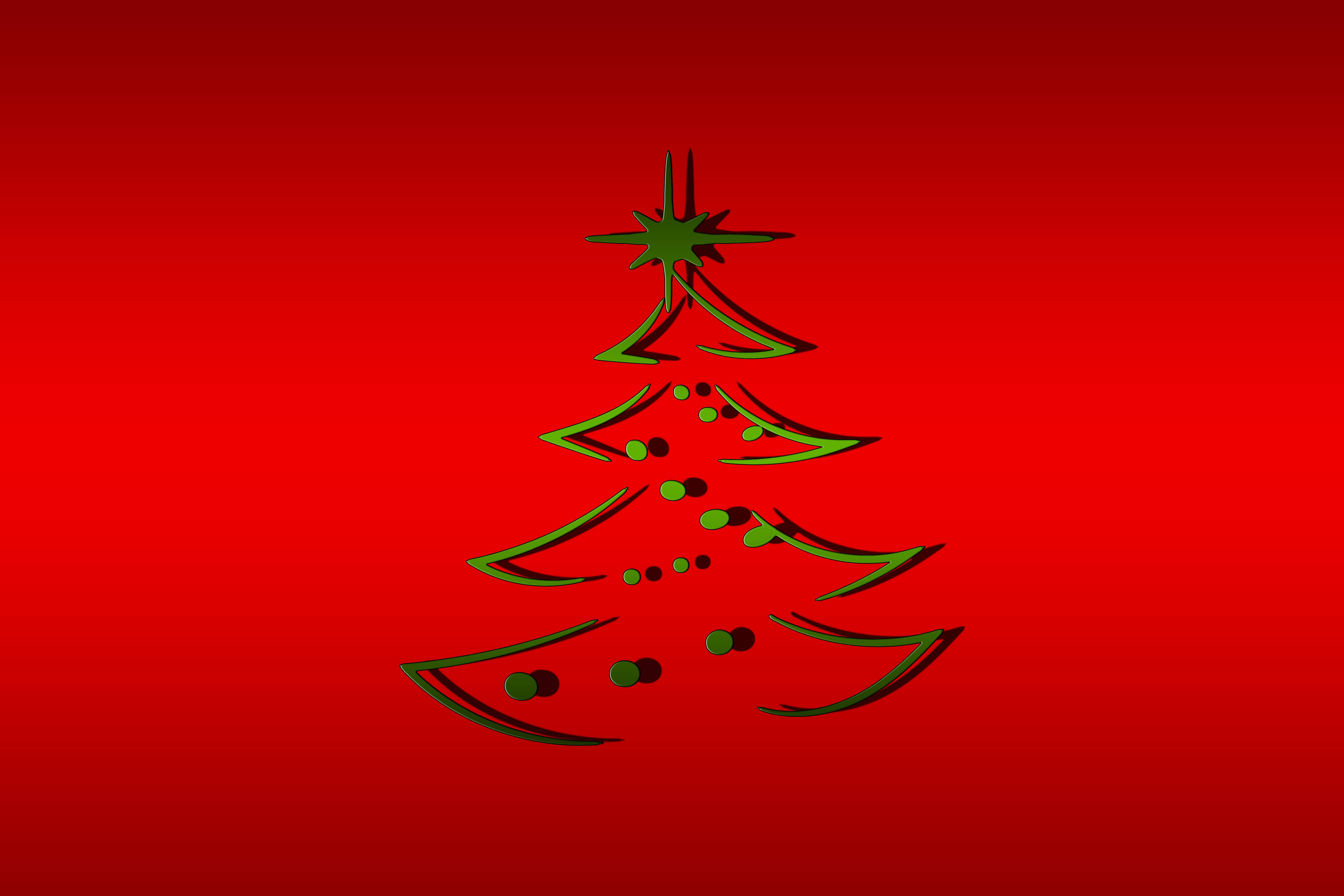 Gráfico de Árbol de Navidad Rojo Fondos de pantalla
