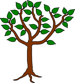 Gráfico de árbol simple estilizado Fondos de pantalla