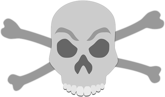 Gráfico de Calavera y Huesos Cruzados Fondos de pantalla
