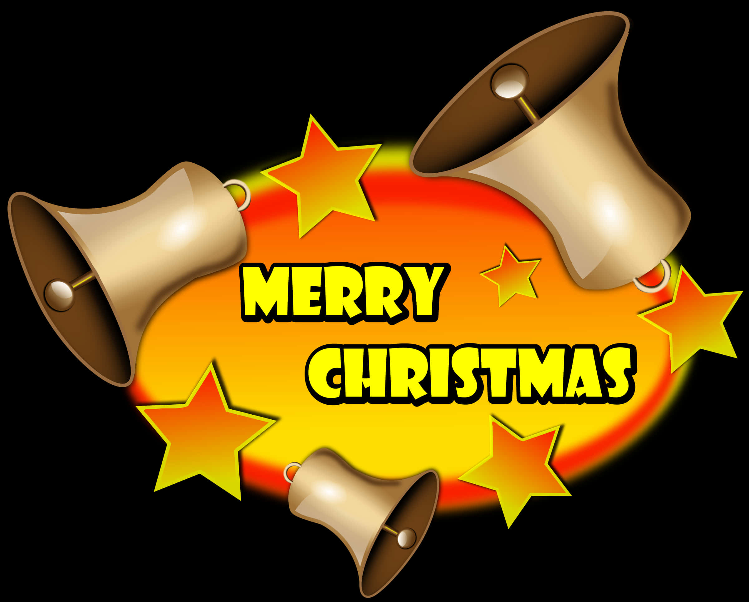 Gráfico de Campanas de Feliz Navidad Fondos de pantalla