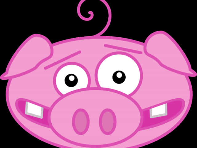 Gráfico de cara de cerdo de dibujos animados Fondos de pantalla