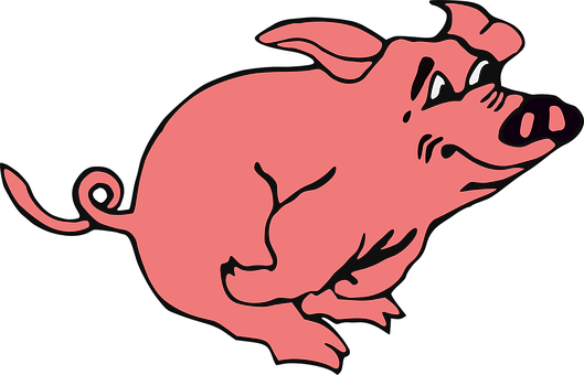 Gráfico de Cerdo Rosa de Dibujos Animados Fondos de pantalla