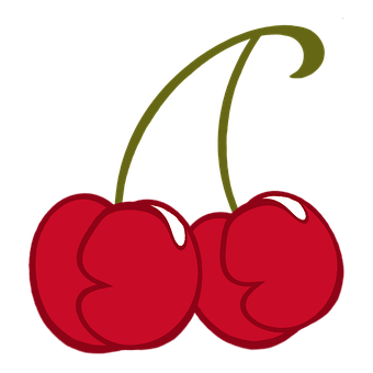 Gráfico de Cerezas en Forma de Corazón Fondos de pantalla