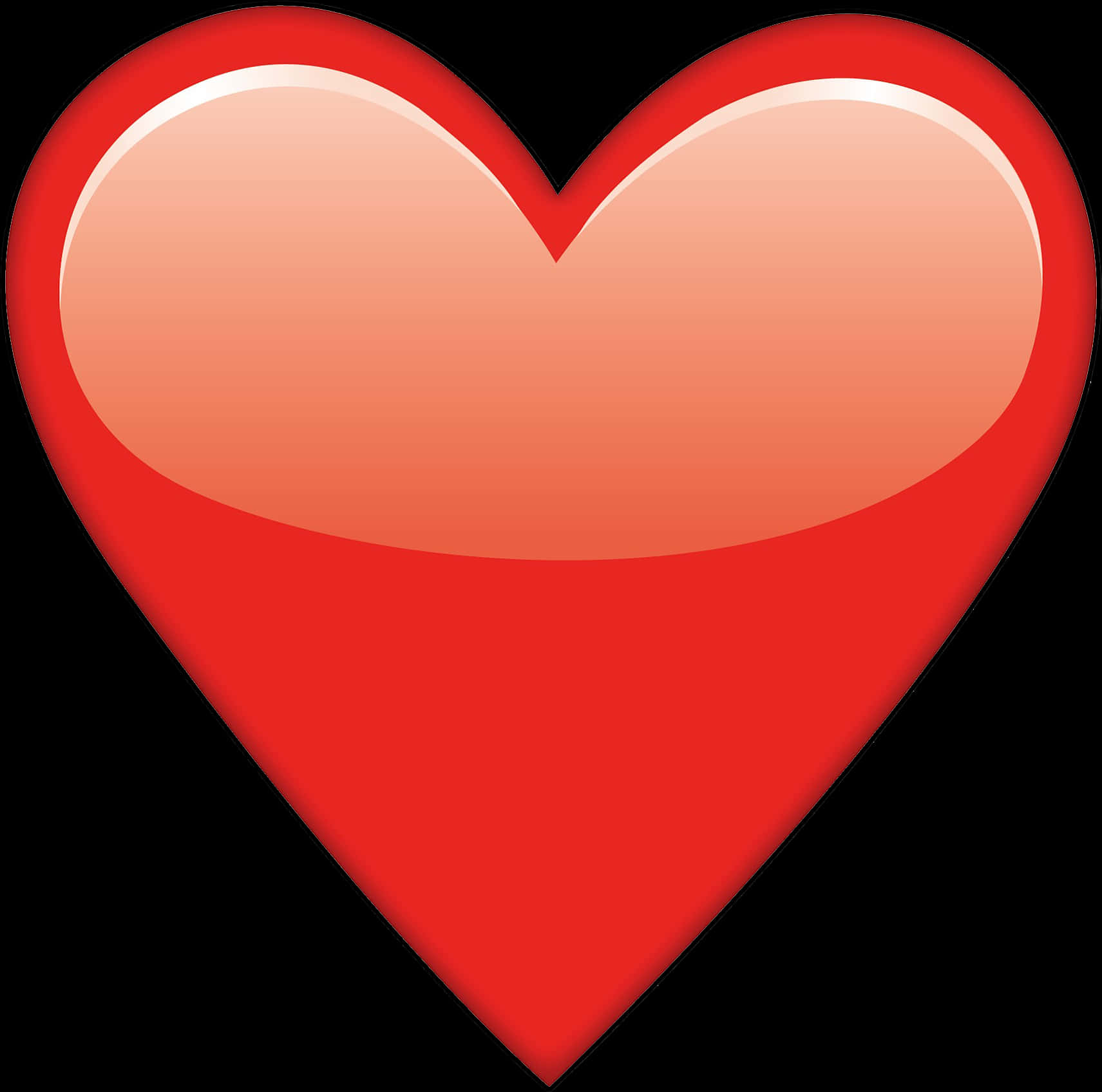 Gráfico de Corazón Rojo Brillante Fondos de pantalla