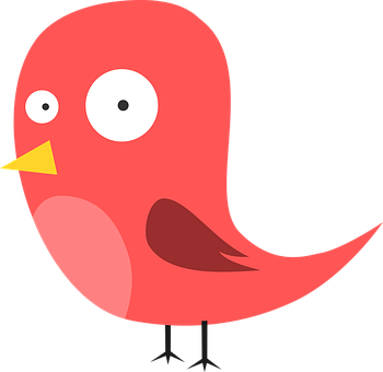 Gráfico de Pájaro Rojo de Dibujos Animados Fondos de pantalla