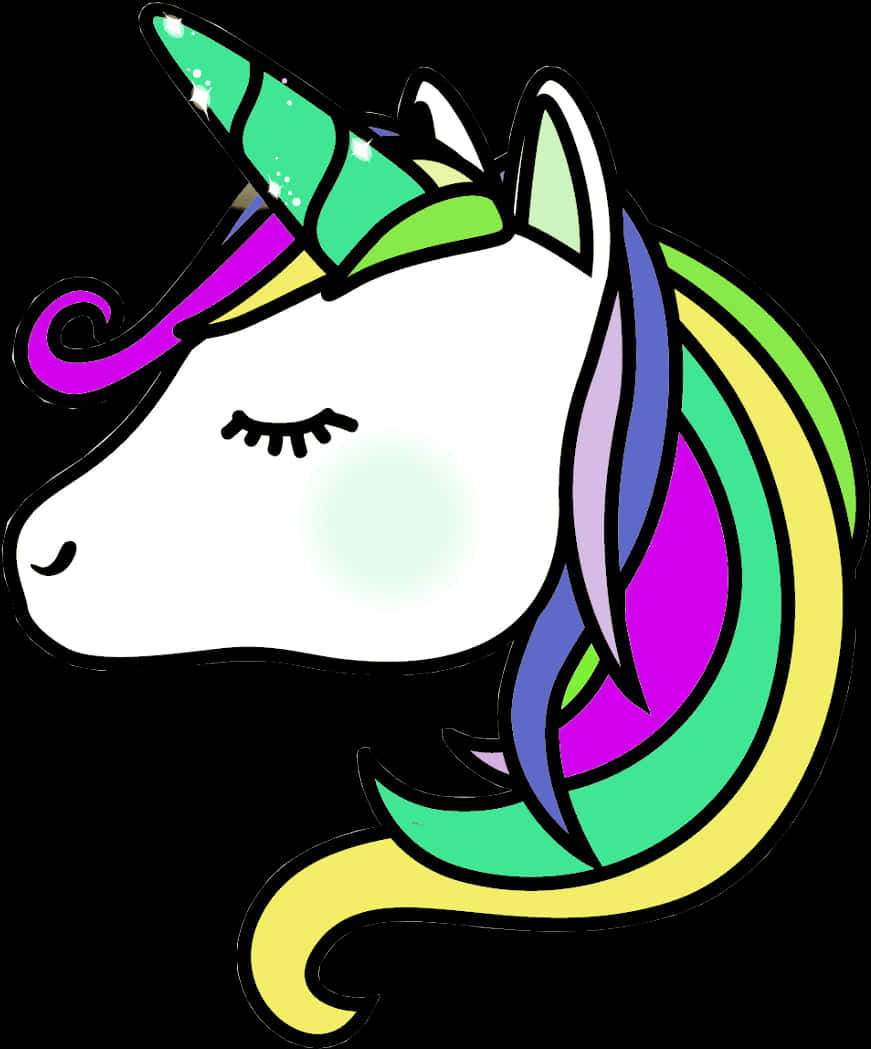 Gráfico de Unicornio Colorido Fondos de pantalla