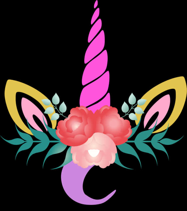 Gráfico de Unicornio Floral Fondos de pantalla