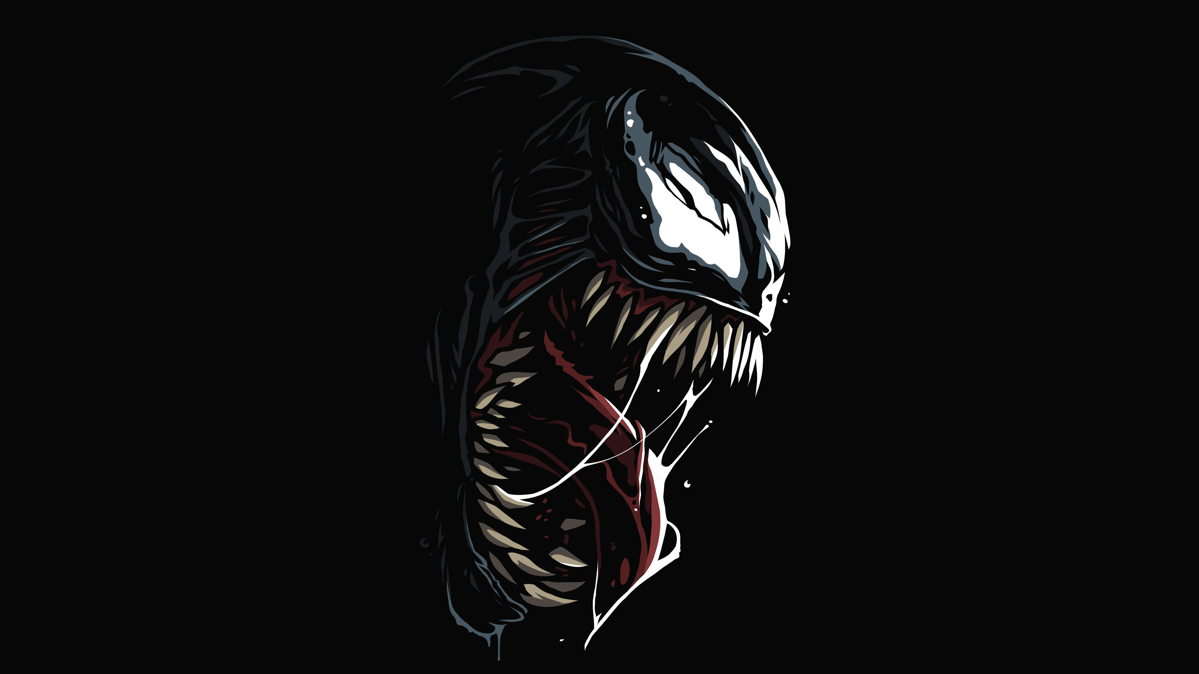 Gráfico Oscuro de Venom en 4K Ultra HD Fondos de pantalla