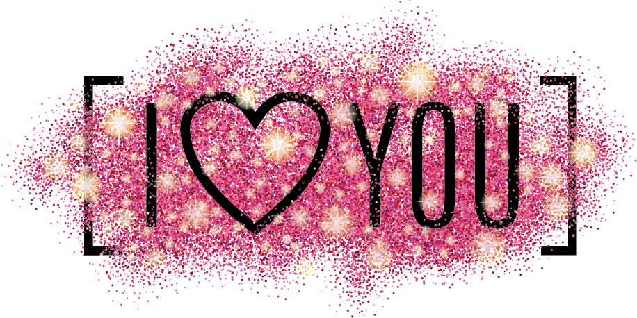Gráfico Rosa Brillante Te Amo Fondos de pantalla