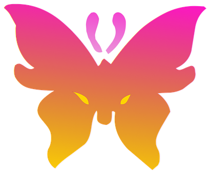 Gráfico vibrante de mariposa con degradado Fondos de pantalla