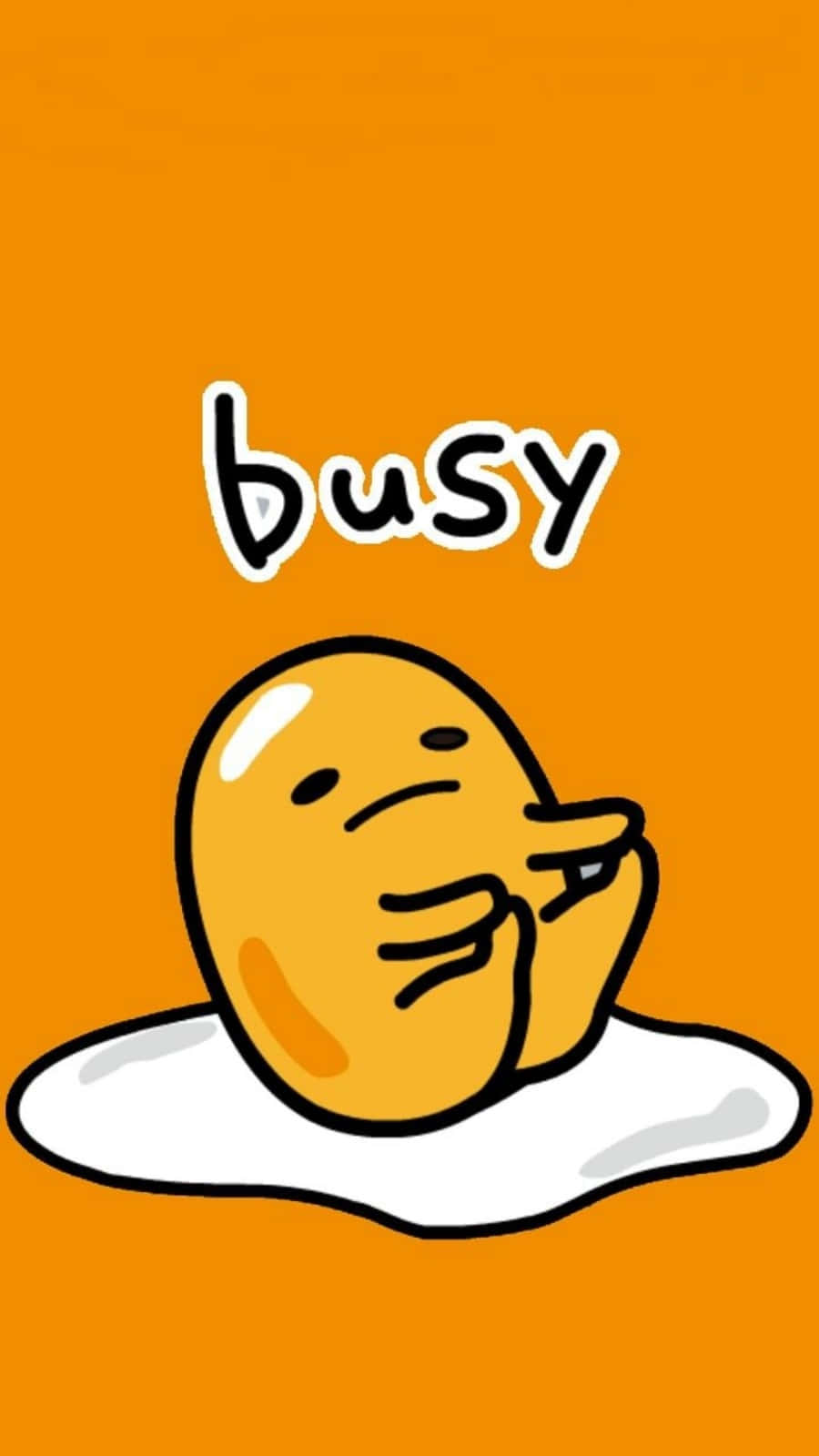 Gran Gudetama Ocupado Tocándose los Dedos Fondos de pantalla