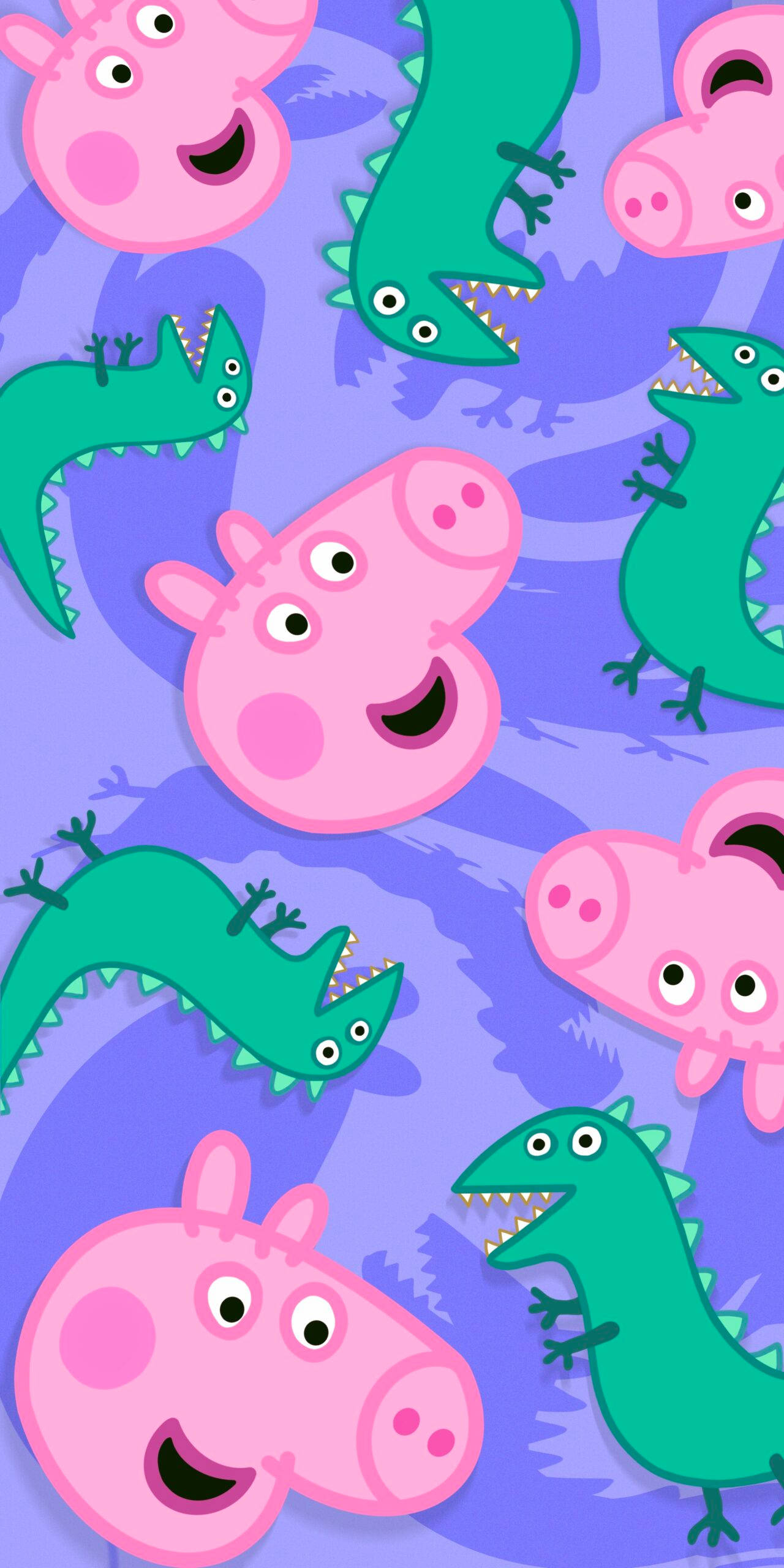 Gran Lagarto y Peppa Pig iPhone Fondos de pantalla