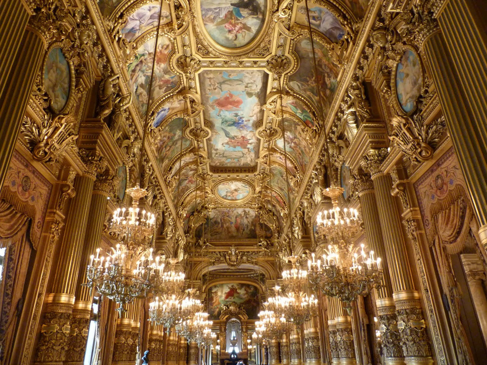 Gran Vestíbulo de la Ópera de París Fondos de pantalla