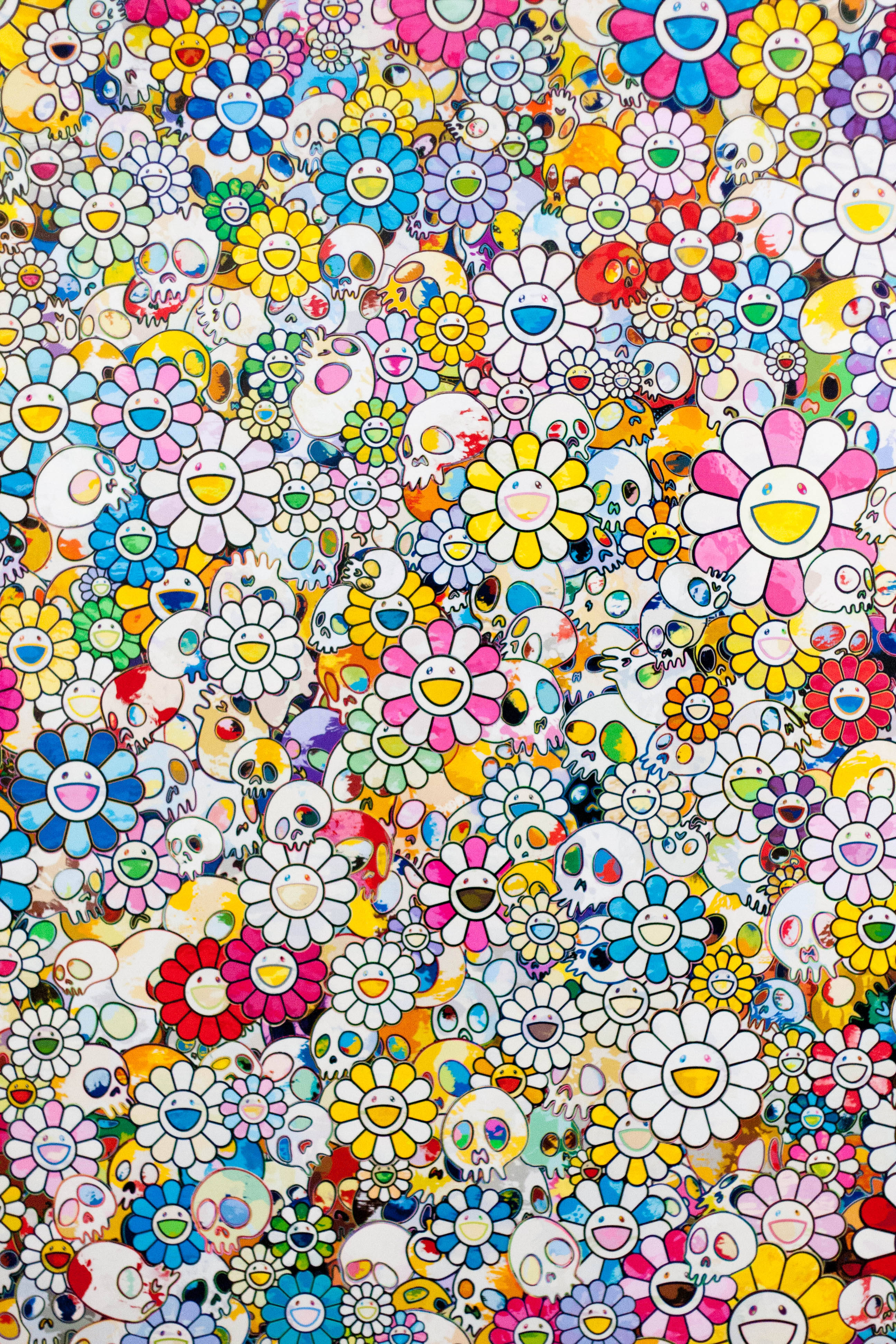 Grandes Smileys de Takashi Murakami 4K Fondos de pantalla