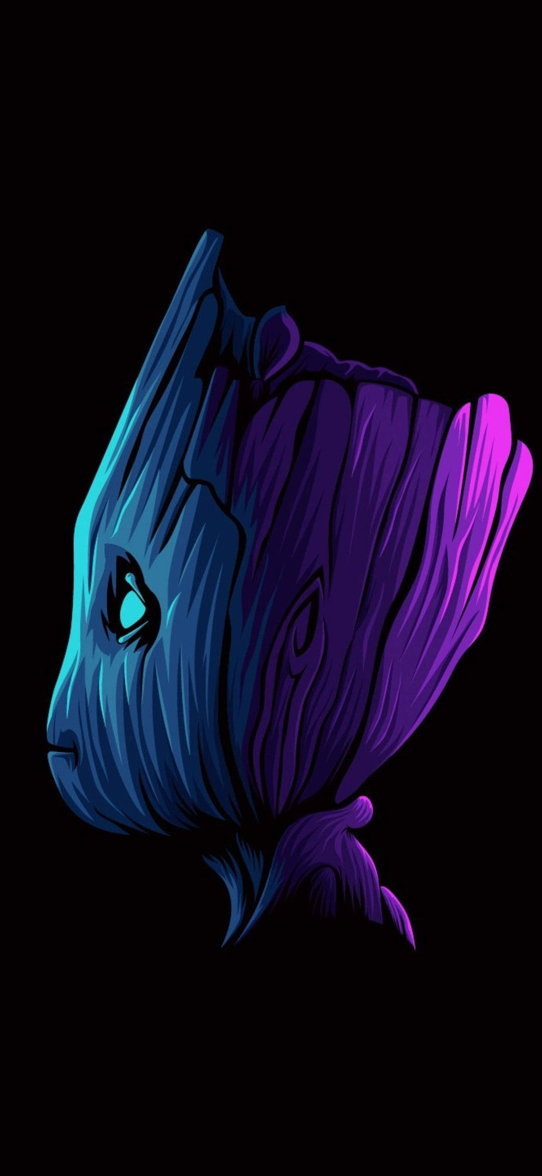 Groot AMOLED Negro Fondos de pantalla