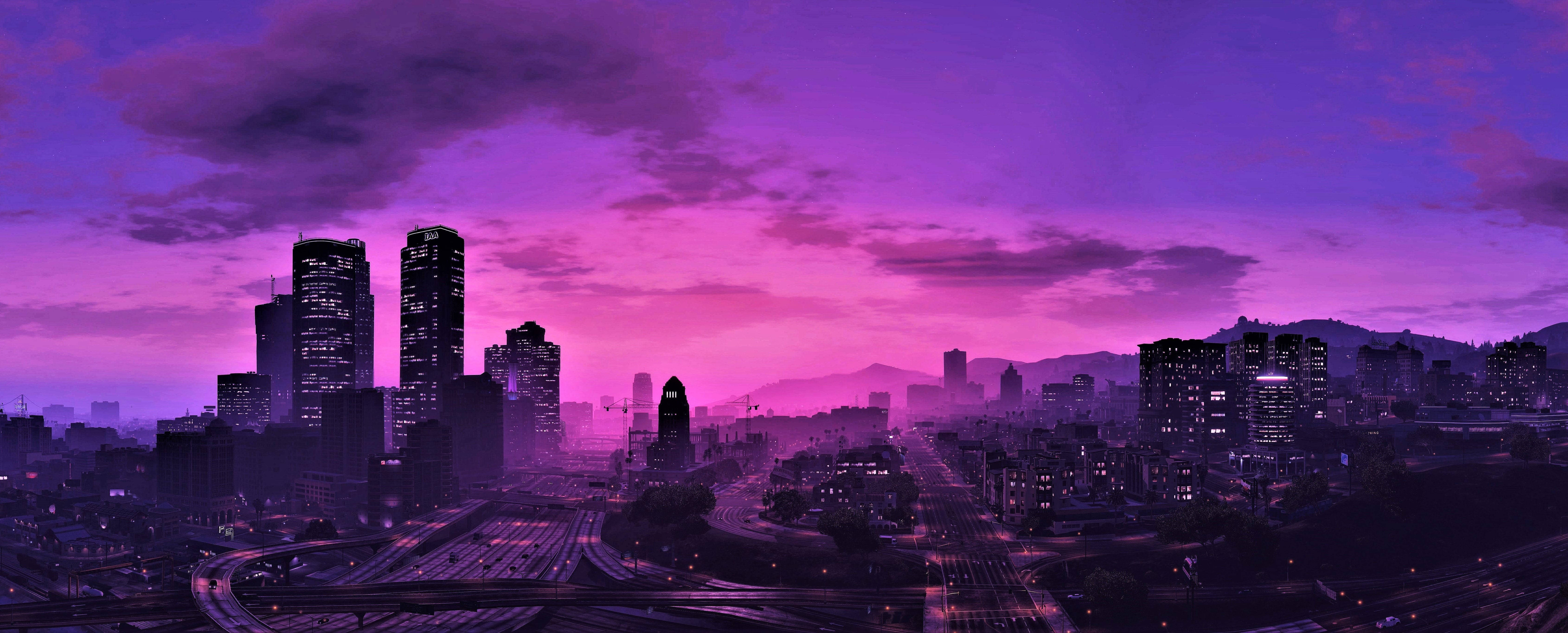 GTA 5 Horizonte Púrpura 1080p Gaming Fondos de pantalla