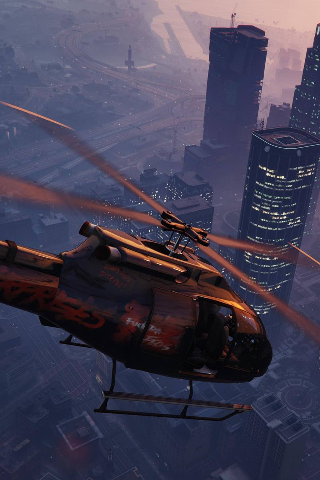 GTA iPhone Helicóptero Buzzard Fondos de pantalla