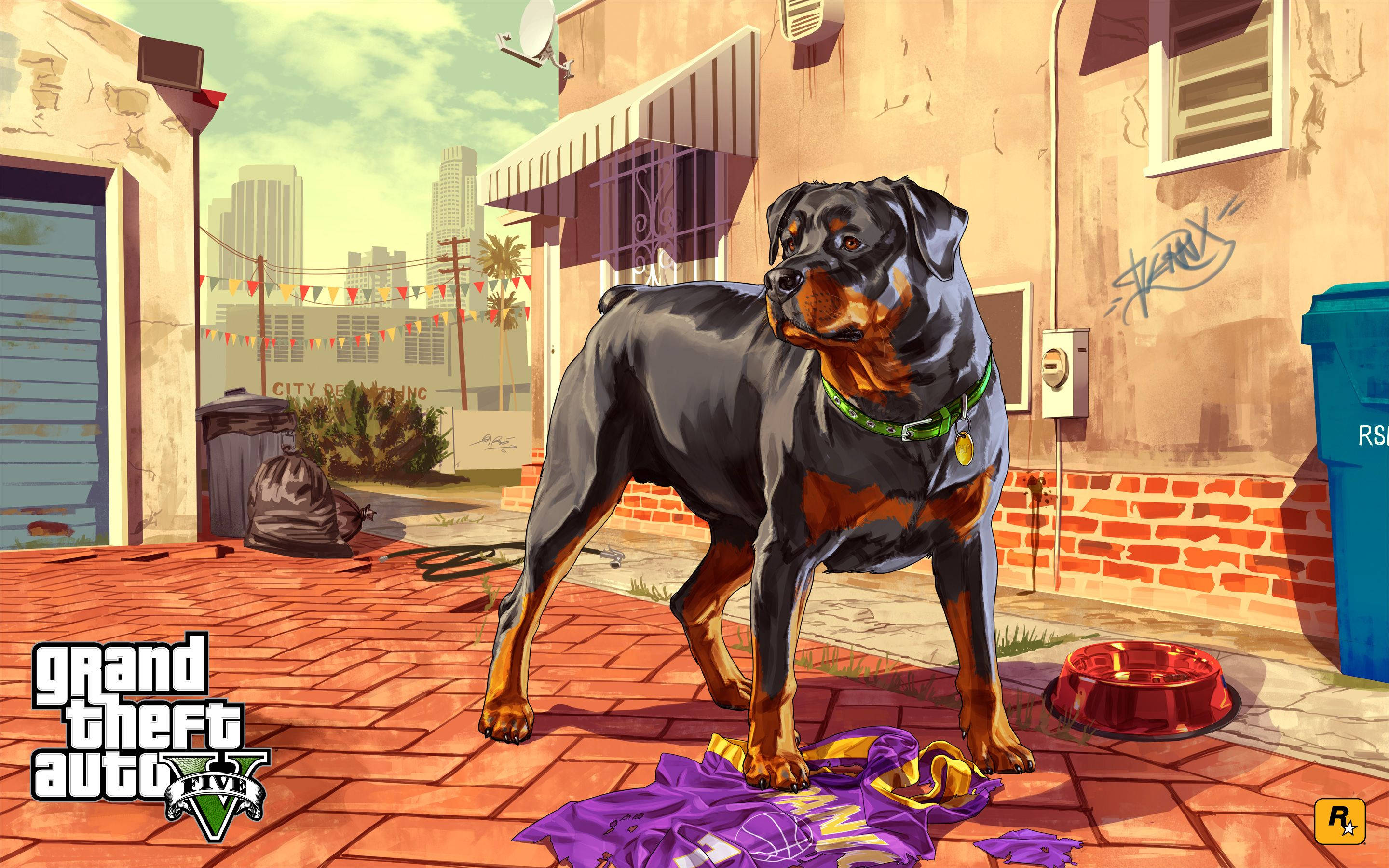 GTA San Andreas 4K: Chop el perro Rottweiler Fondos de pantalla
