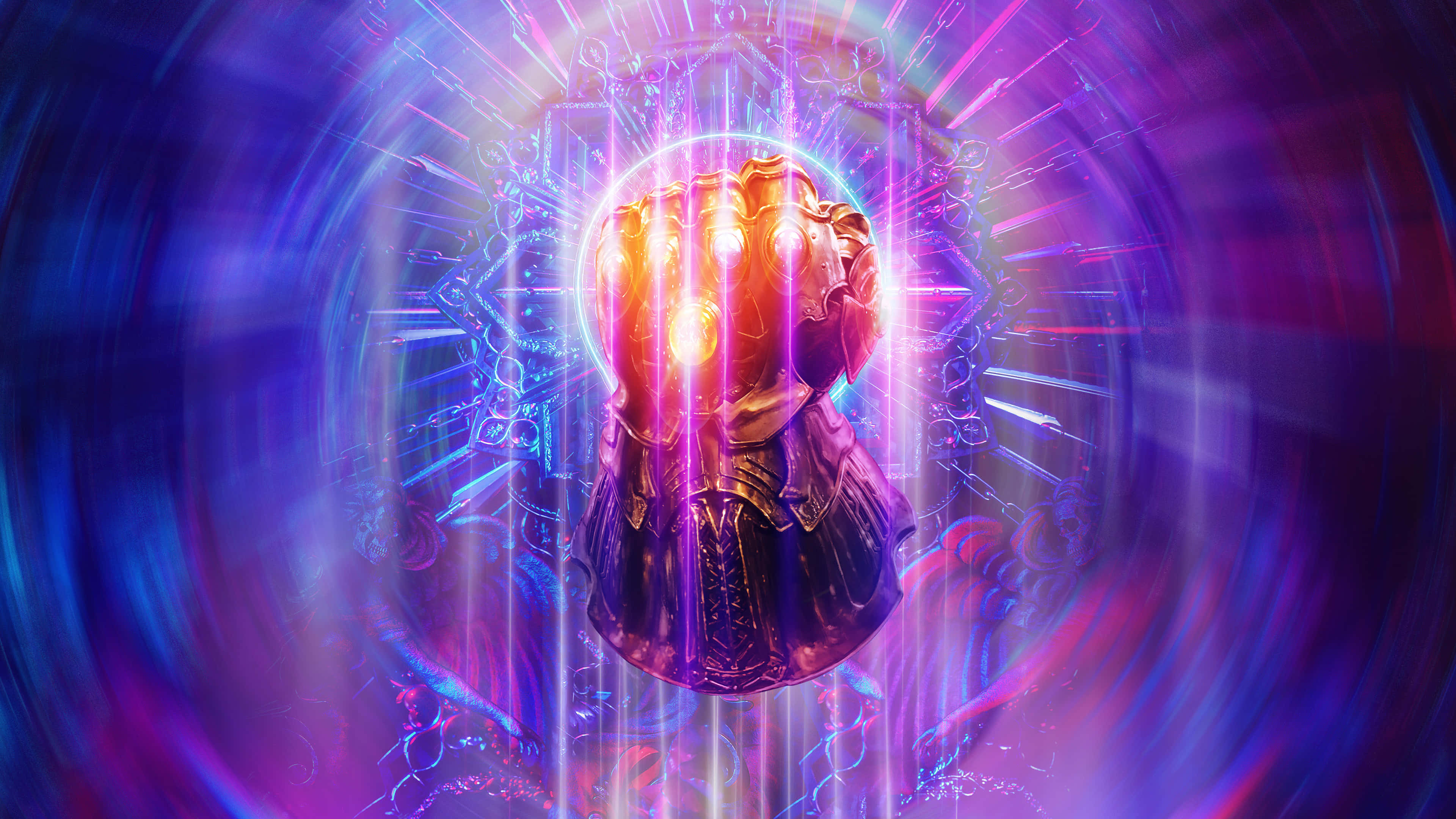 Guantelete del Infinito morado estético genial Fondos de pantalla