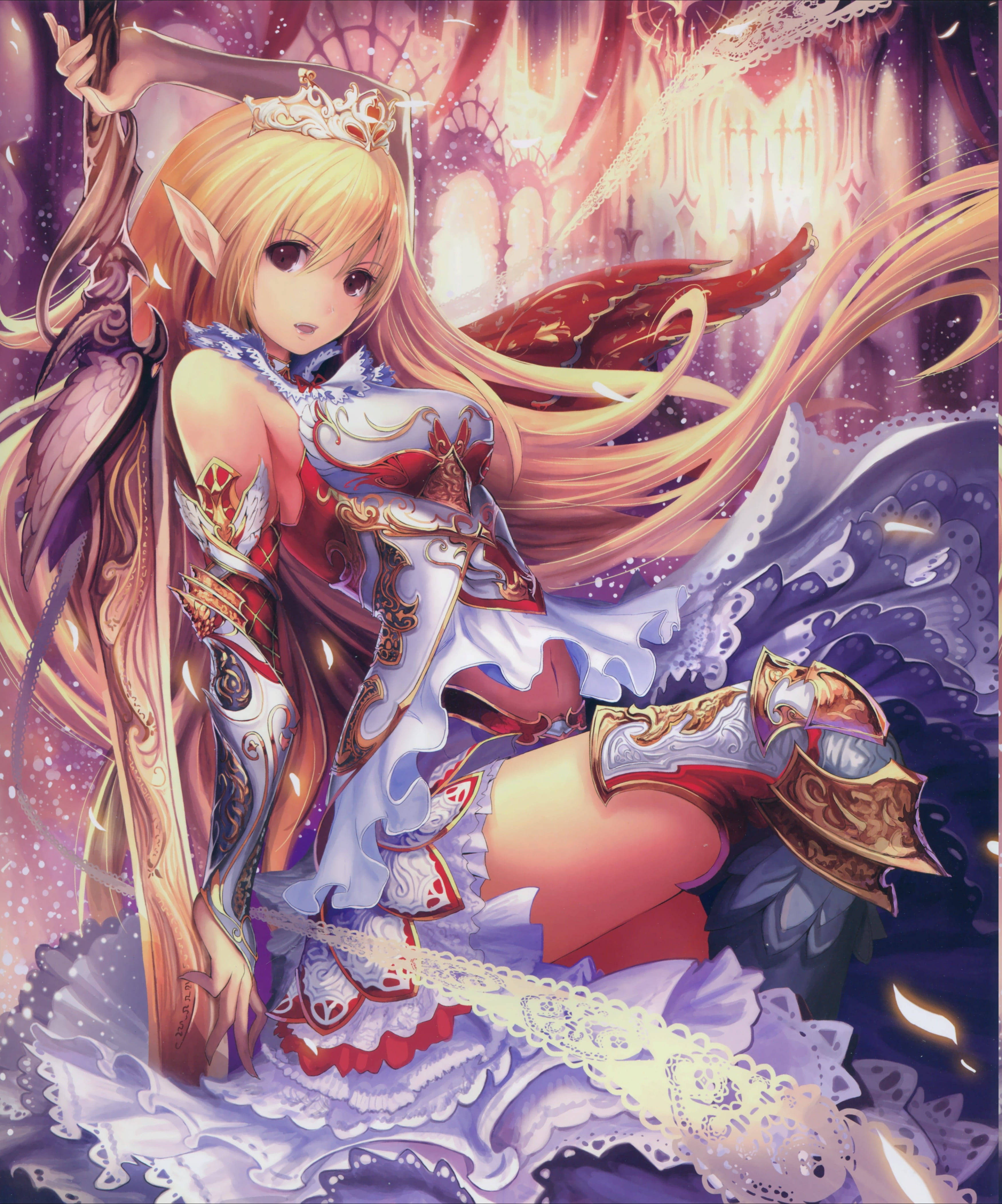 Guerrera Fantasía Anime Sexy Fondos de pantalla