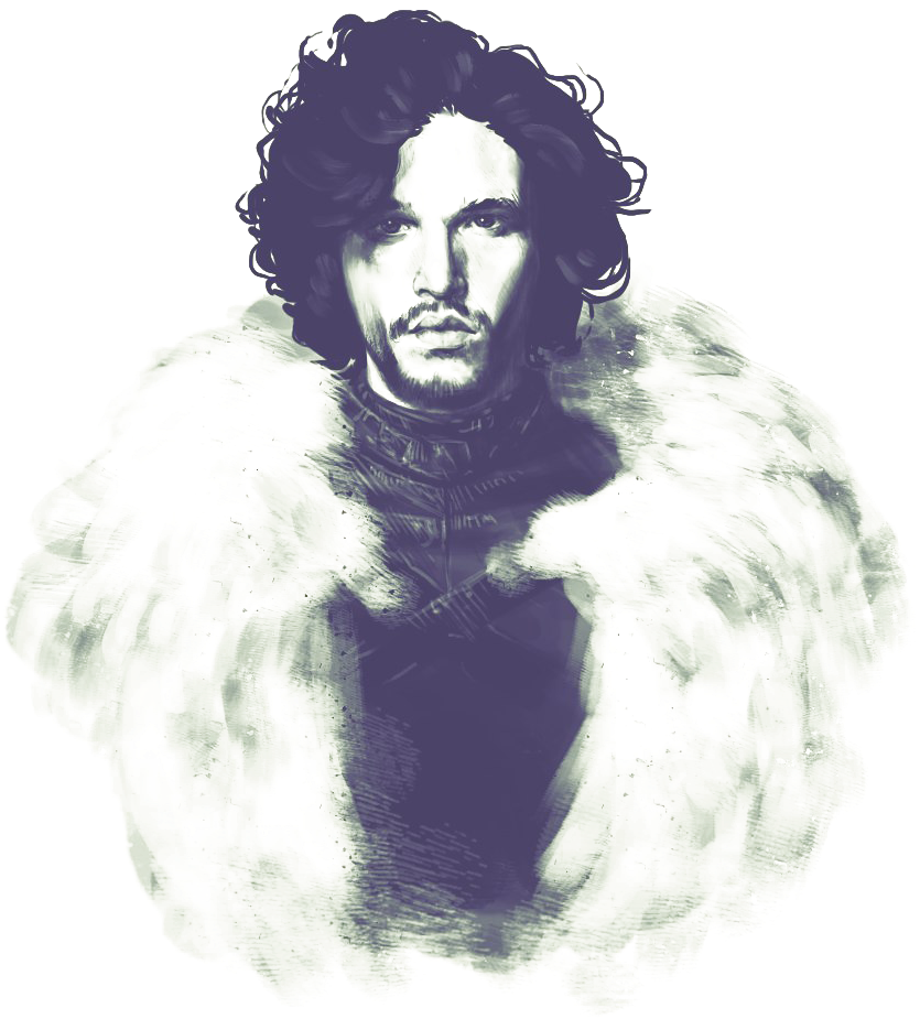 Guerrero de Game of Thrones con capa de piel Fondos de pantalla