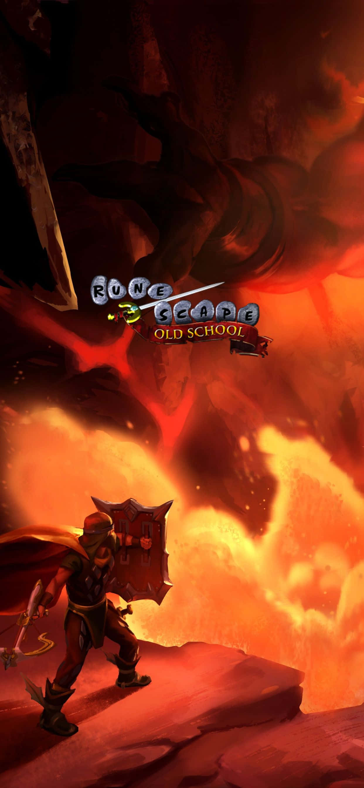 Guerrero Fuego Fondo iPhone Xs Max Runescape Oldschool Fondos de pantalla