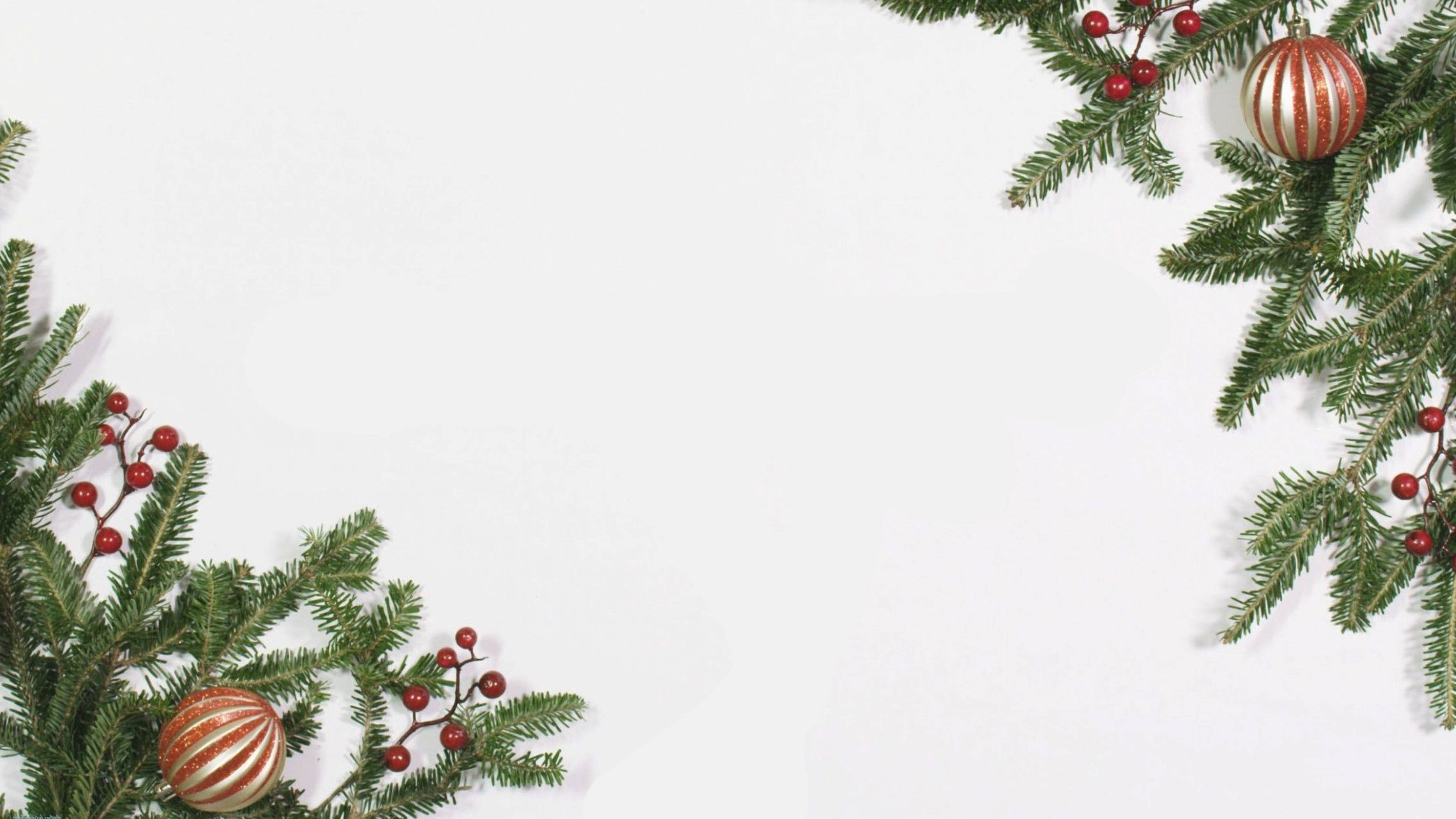Guirnalda y bayas navideñas estéticas Fondos de pantalla