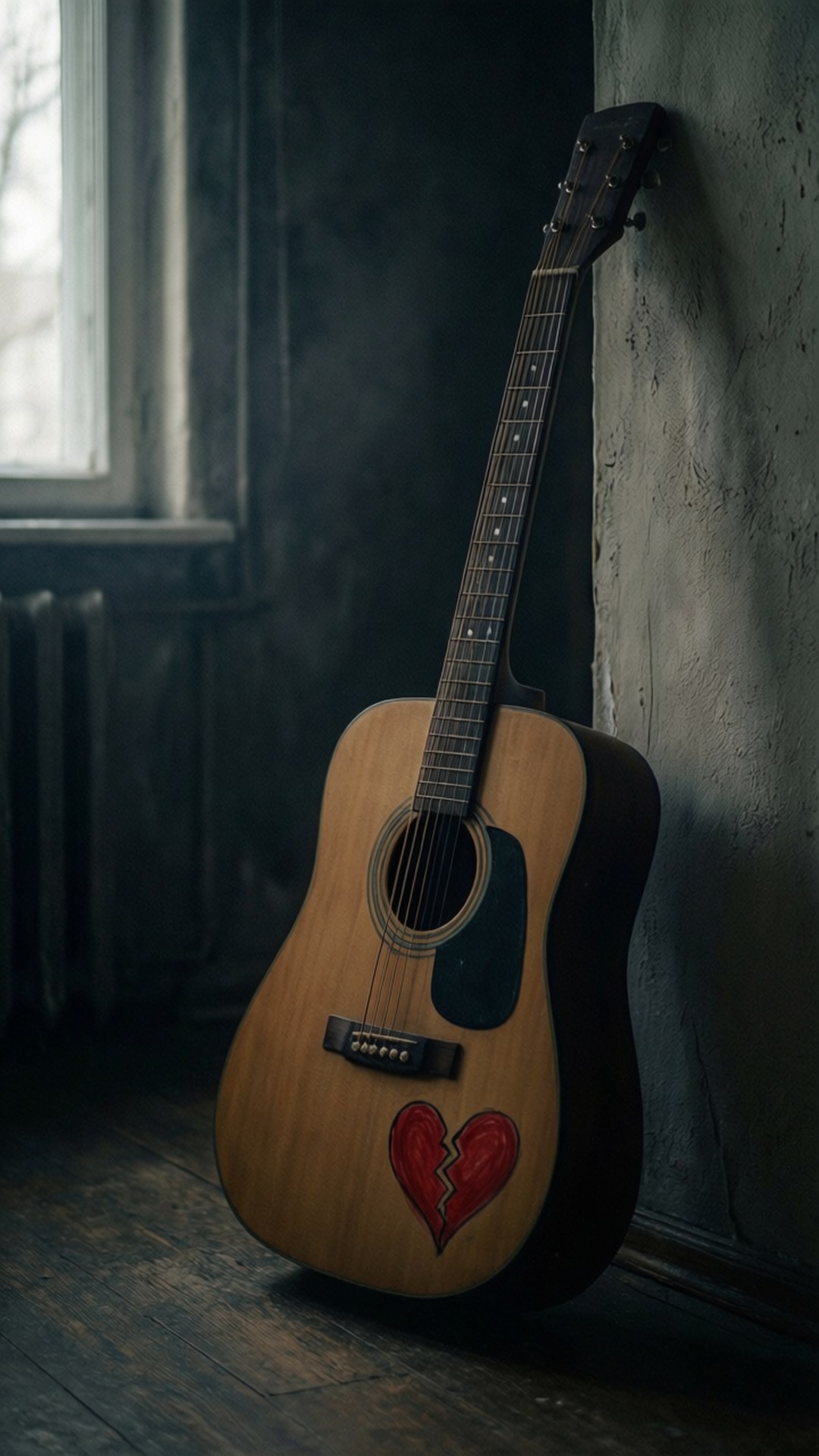 Guitarra Corazón Roto Fondos de pantalla