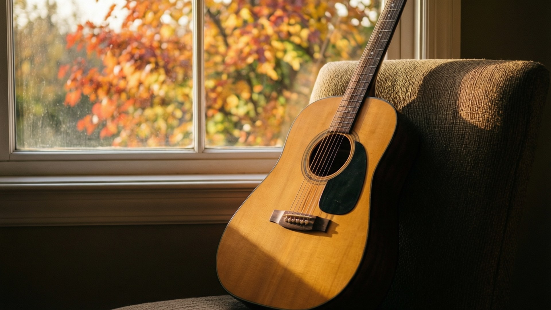 Guitarra de Otoño Fondos de pantalla