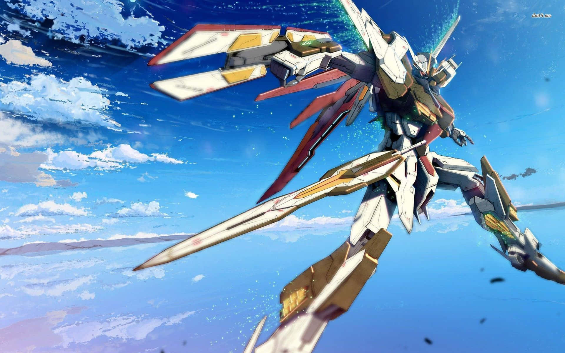 Gundam Amarillo y Blanco para Escritorio Fondos de pantalla