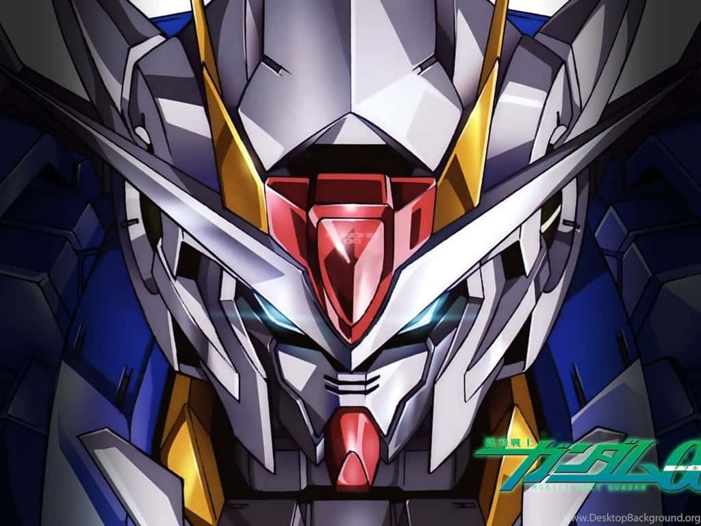Gundam de Escritorio con Logotipo Fondos de pantalla