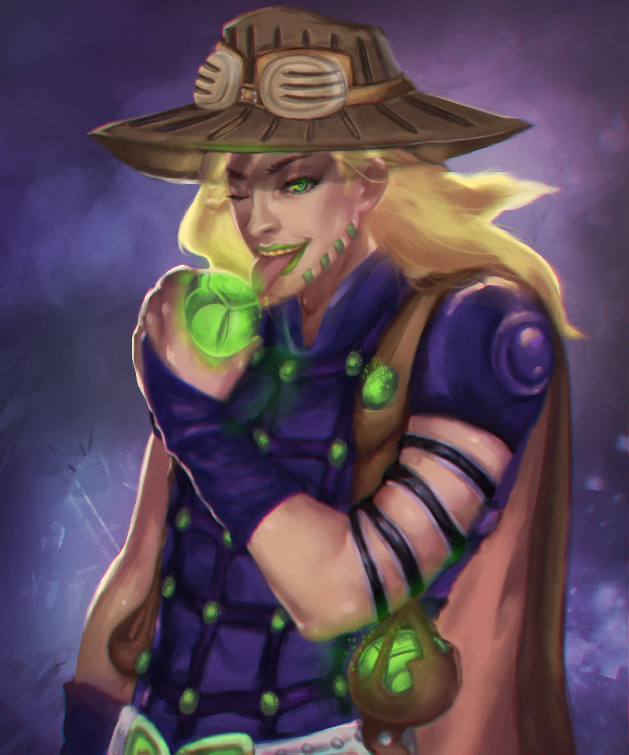 Gyro Zeppeli Sacando la Lengua Fondos de pantalla