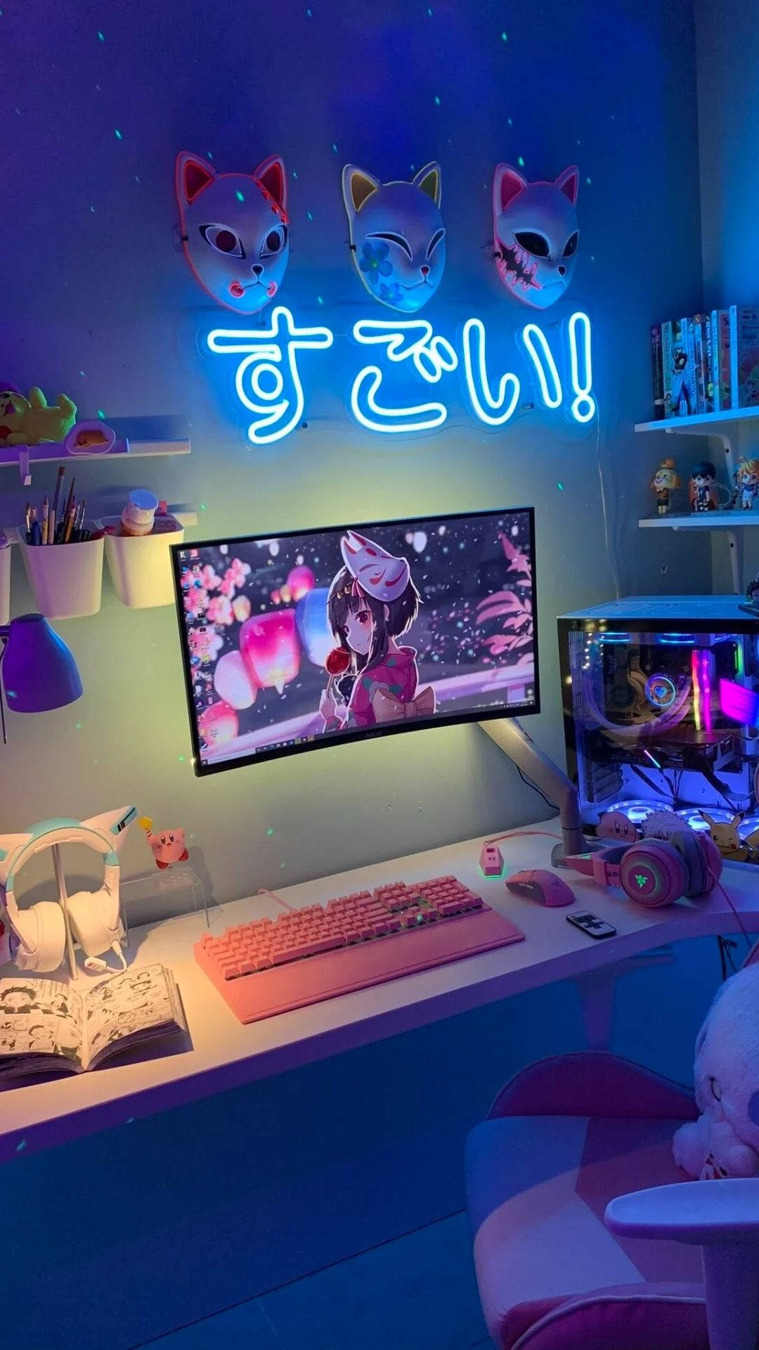 Habitación Anime de Gamer Fondos de pantalla