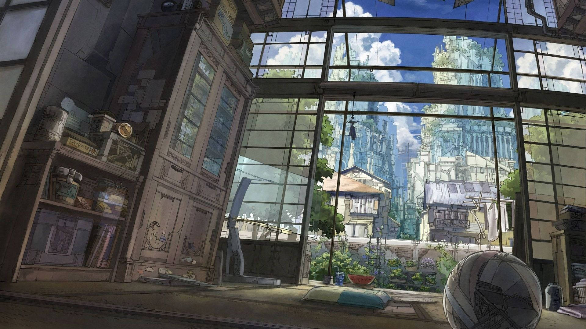 Habitación Anime Abierta Fondos de pantalla