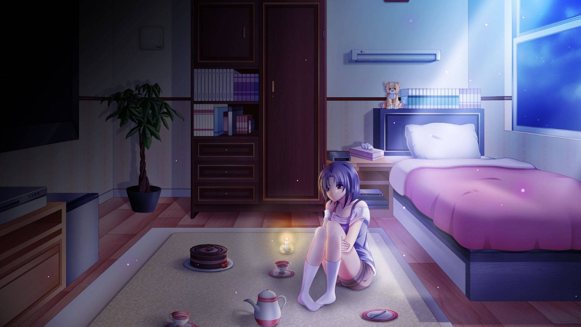 Habitación anime deslumbrante Fondos de pantalla
