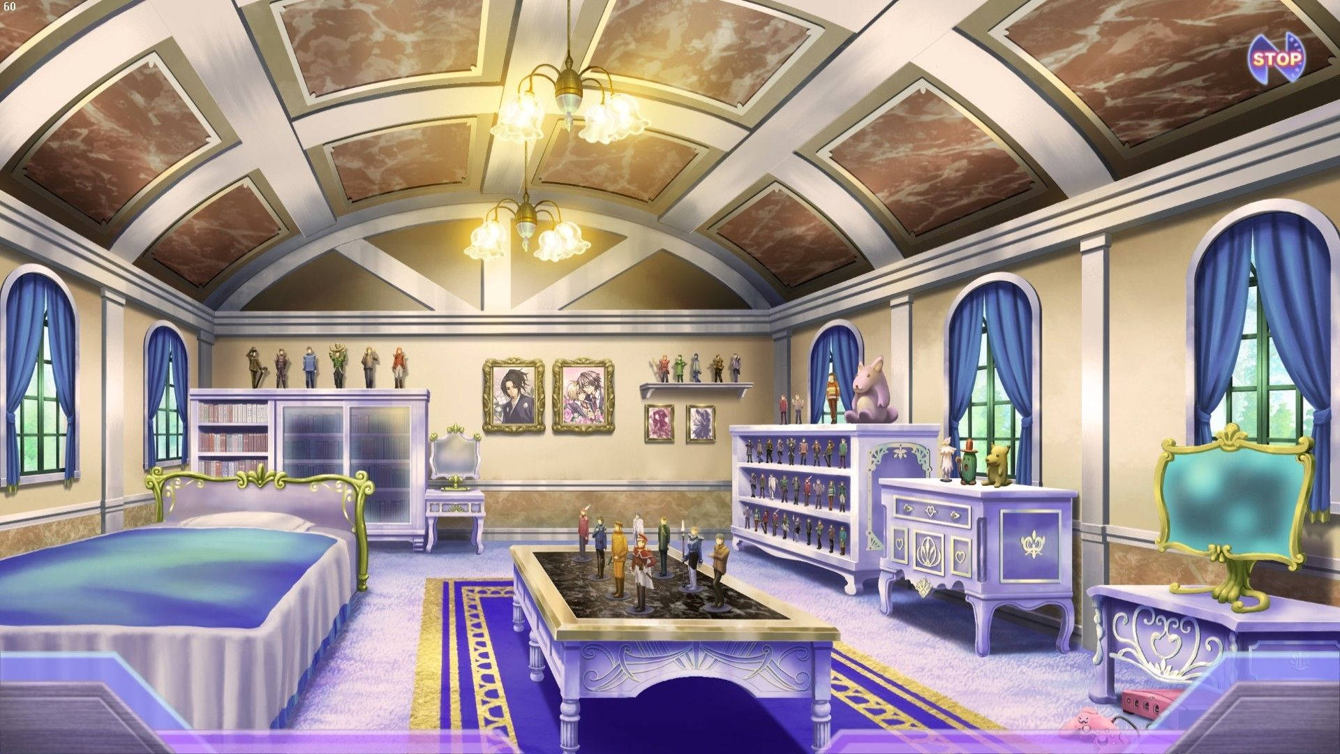 Habitación de anime acogedora con luz vespertina Fondos de pantalla