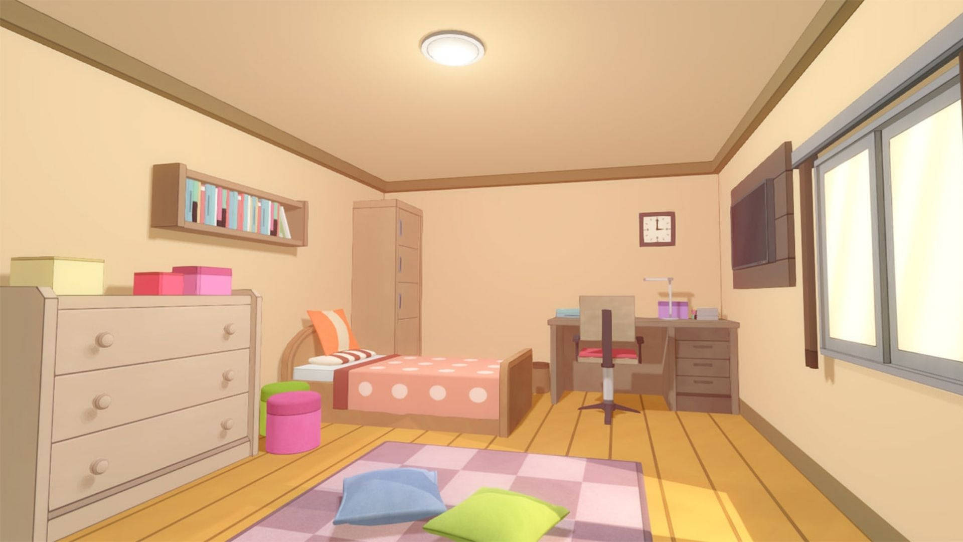 Habitación de anime maravillosa Fondos de pantalla