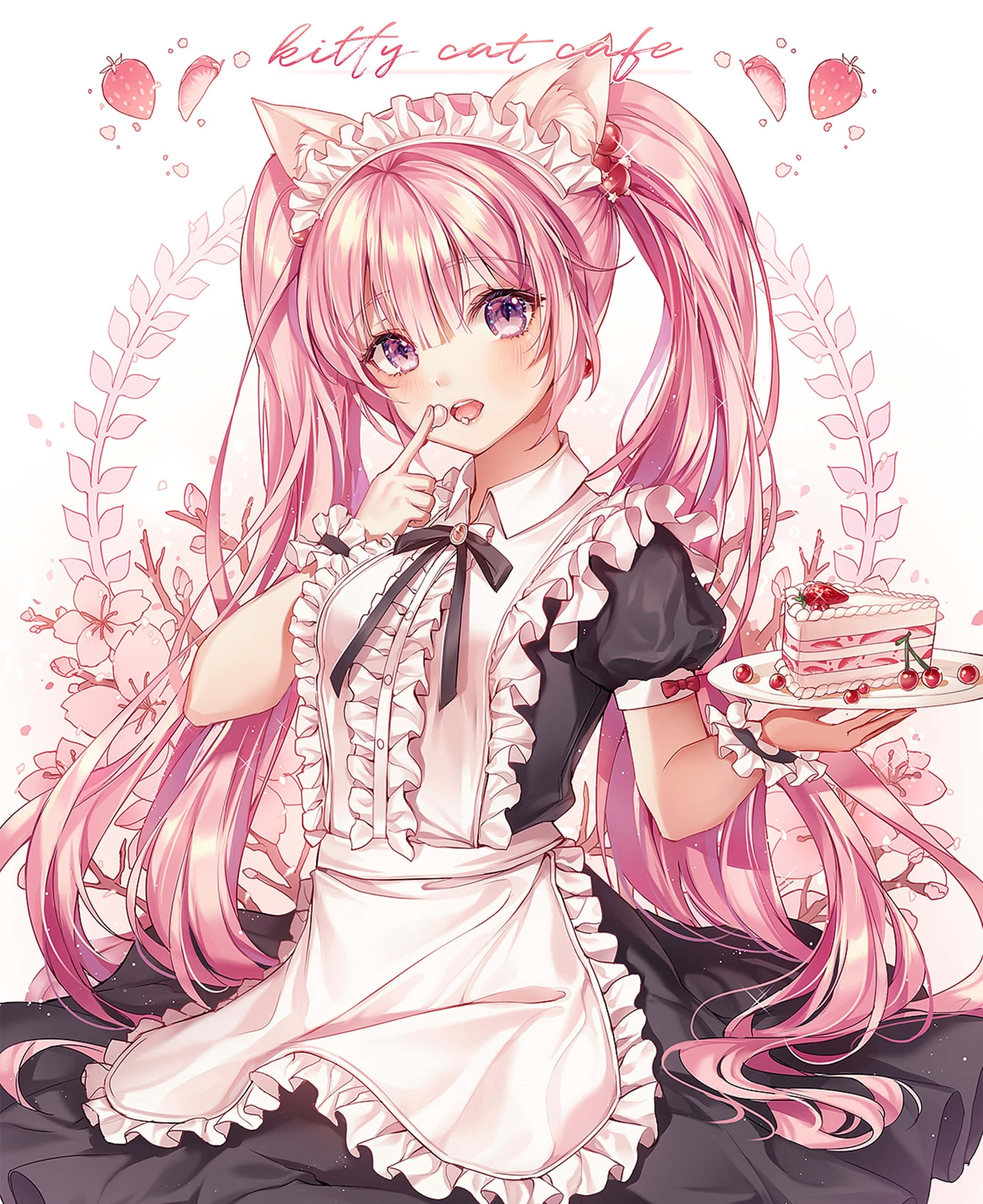 Habitación estética anime rosa de ensueño Fondos de pantalla