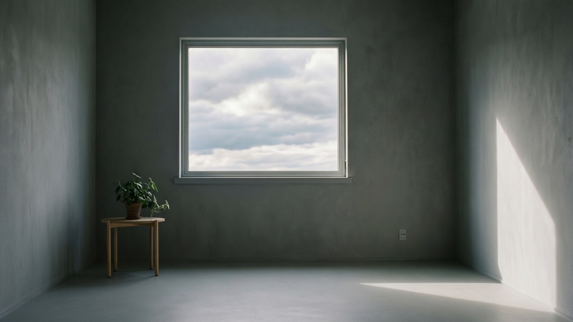 Habitación minimalista en gris Fondos de pantalla