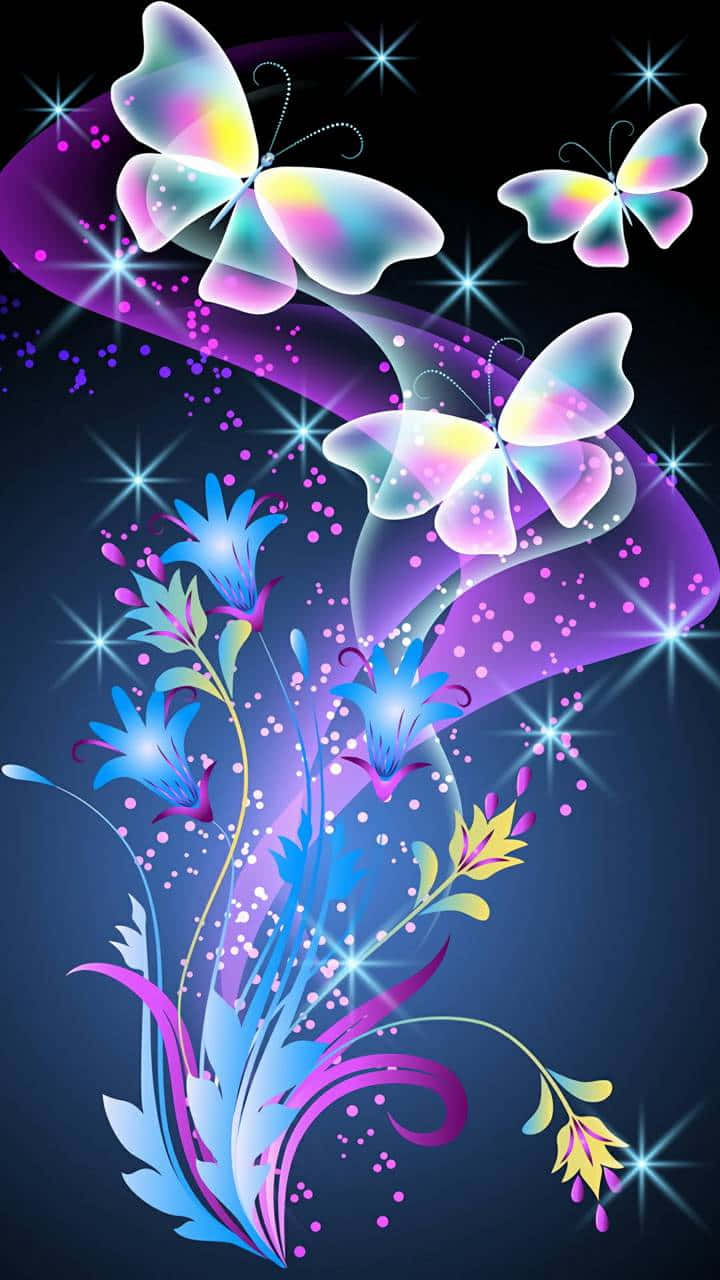 Hada mariposa púrpura linda estética Fondos de pantalla