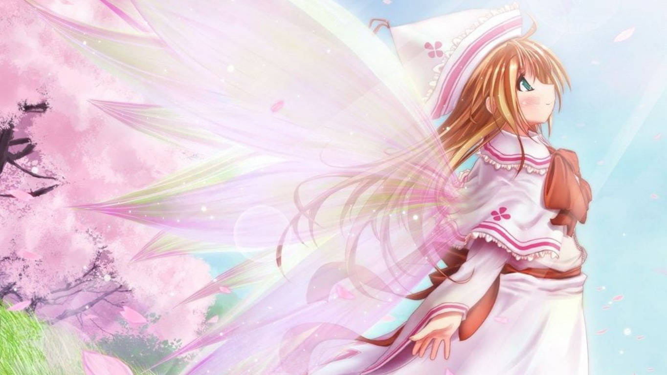 Hada Rosa Anime Hermosa Fondos de pantalla