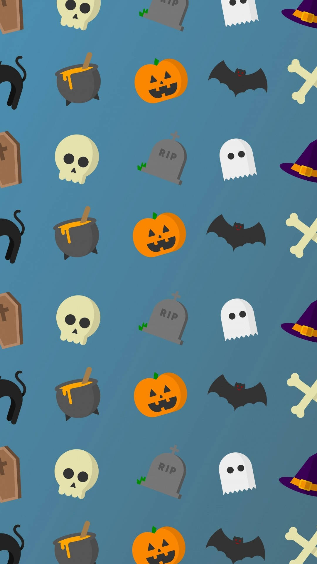Halloween minimalista para iPhone Fondos de pantalla