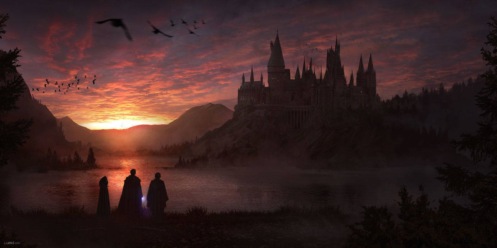 Harry Potter Estética El Trío Dorado Fondos de pantalla